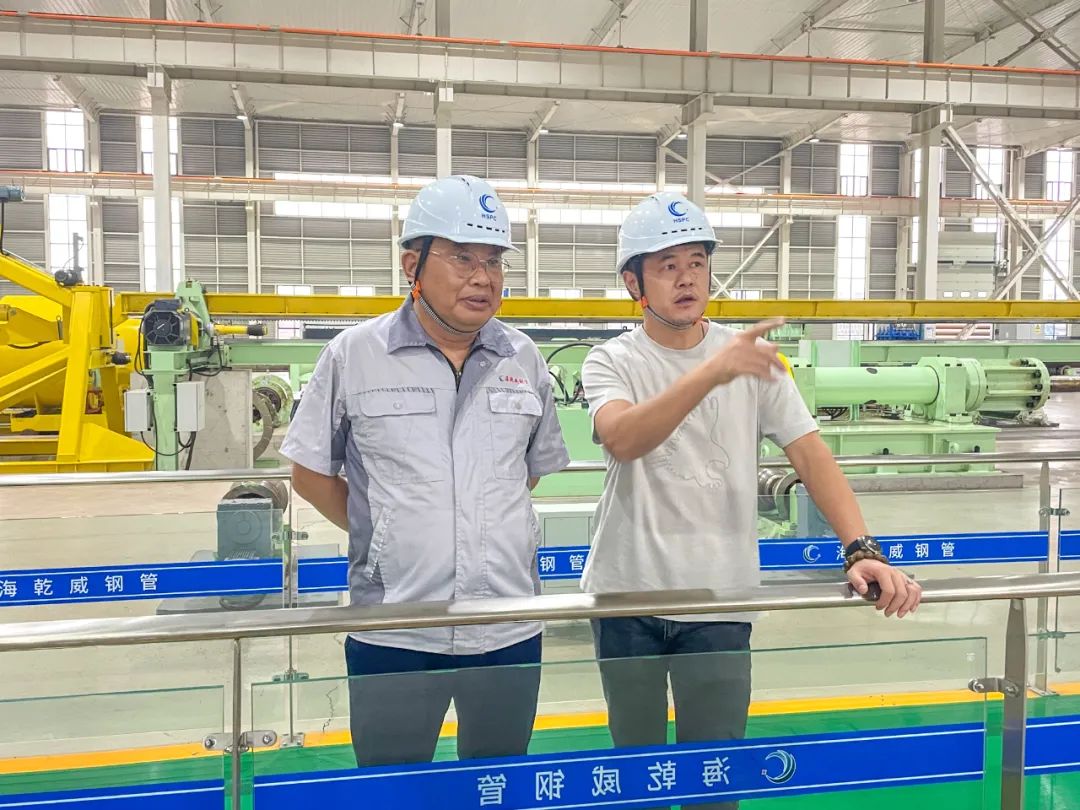 携手共进丨玉龙钢管高层访问海乾威公司    