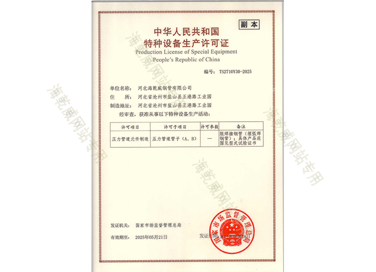 压力管道元件